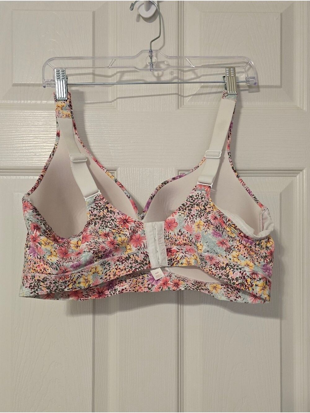 Cacique Floral Wireless Bra - Pink Yellow Multi - Picture 2 of 4